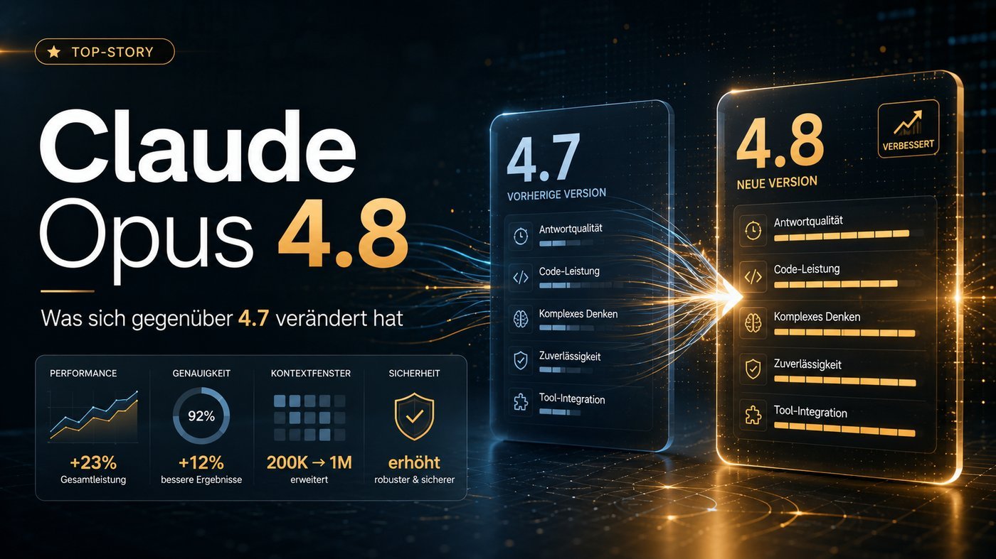 Claude Opus 4.8 — Anthropics neues KI-Modell, was sich gegenüber 4.7 verändert hat