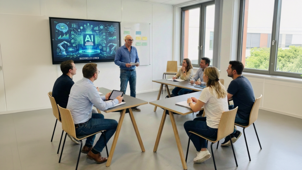 KI-Workshop für Teams: Professionelles Business-Training mit ChatGPT, Excel und PowerPoint im modernen Schulungsraum