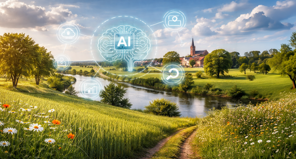 KI Niederrhein Landschaft